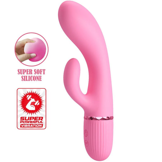 PRETTY LOVE FLIRTATION VIBRATEUR MARSKI RABBIT & POINT G ROSE - Aura Intime