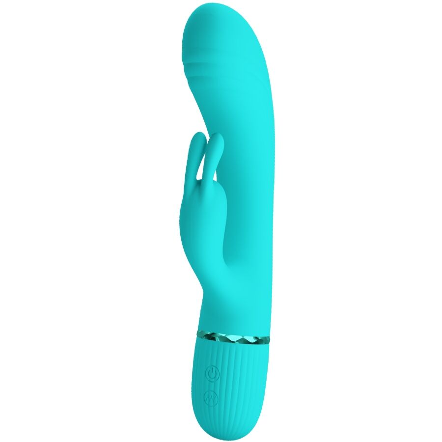 PRETTY LOVE FLIRTATION Vibrateur Scocco Lapin Turquoise — vue alternative