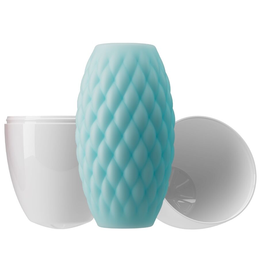 PRETTY LOVE MASTURBATEUR HOMME SILICONE ATHENA EROS BLEU CIEL — vue arrière