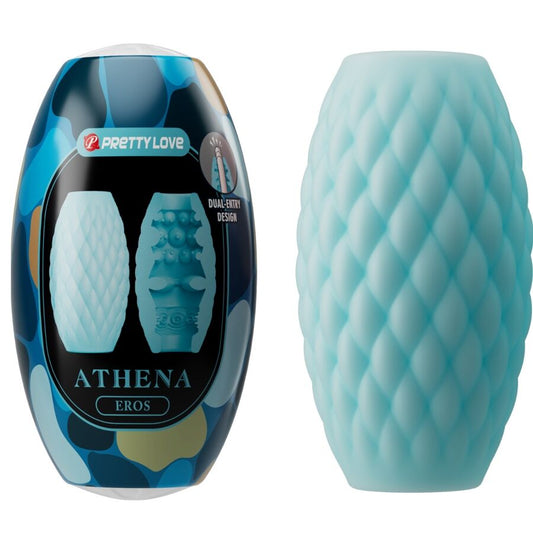 PRETTY LOVE MASTURBATEUR HOMME SILICONE ATHENA EROS BLEU CIEL - Aura Intime