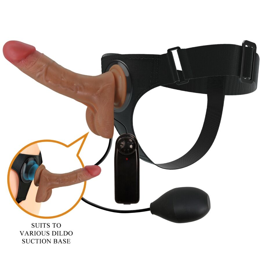 PRETTY LOVE SLIP HARNAIS UNIVERSEL GODE VIBRANT SQUIRTING 15,5 CM MULATO - Aura Intime
