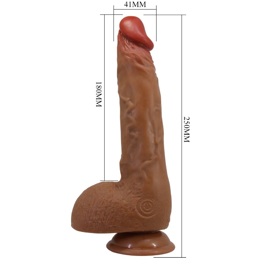 BAILE Magnifique Vibrateur Réaliste Wilks 5 Réglages 25 Cm Mulato — vue alternative