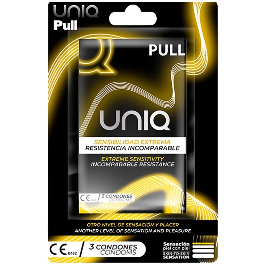 UNIQ Préservatifs Sans Latex Bandes Pull 3 Unités - Aura Intime
