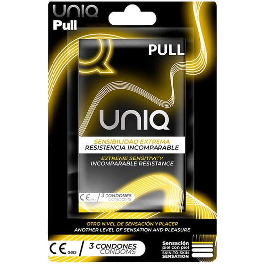 UNIQ Préservatifs Sans Latex Bandes Pull 3 Unités - Aura Intime
