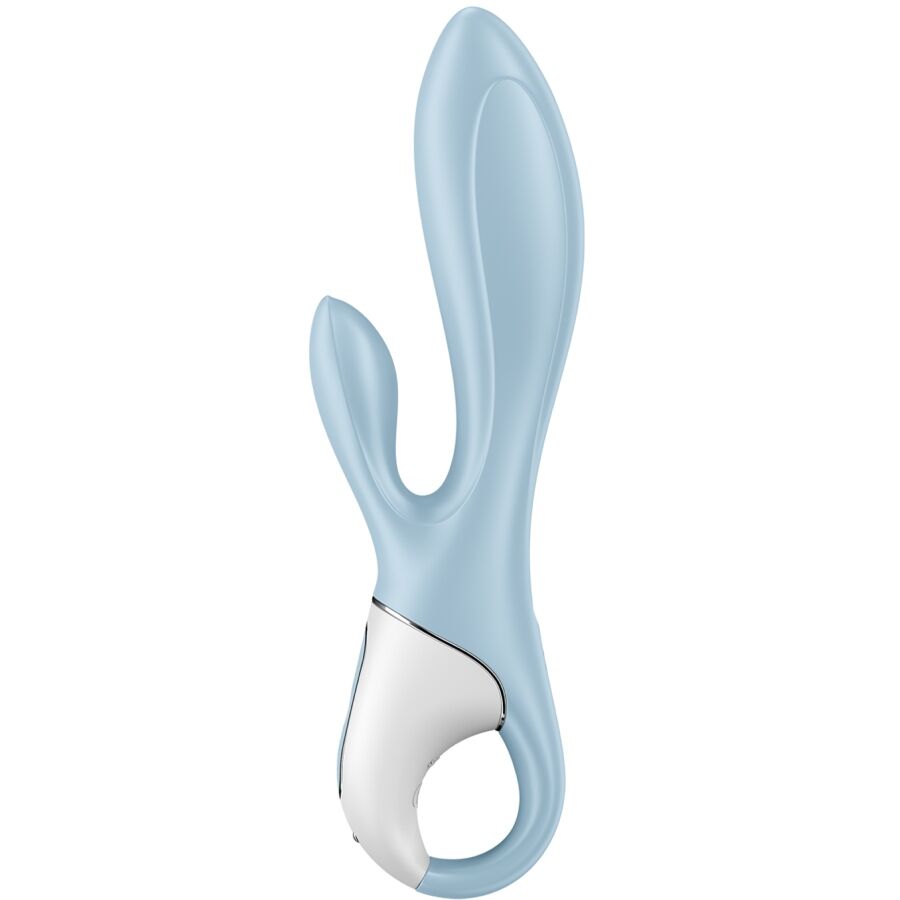 SATISFYER VIBRATOR Air Pump Bunny 1 Vibrateur Gonflable Lapin Bleu - Aura Intime
