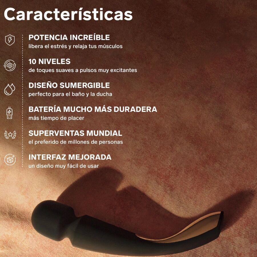 LELO Smart Medium Wand 2 Aqua Massager — accessoires inclus