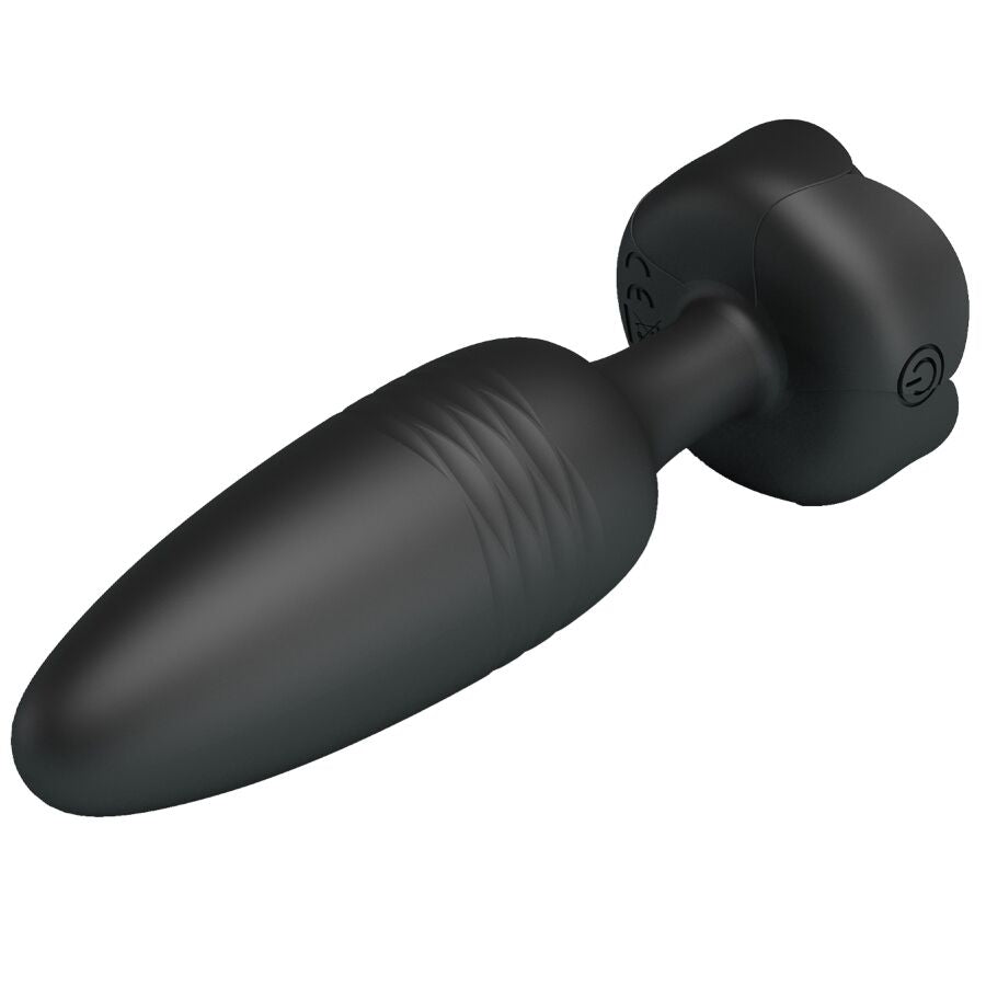 PRETTY LOVE TARION PLUG ANAL LUMIÈRE LED NOIR 12,5 CM — accessoires inclus