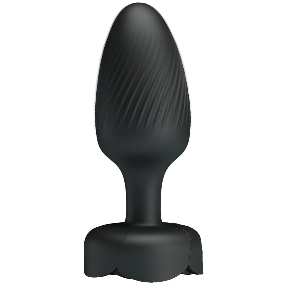 PRETTY LOVE PLUG ANAL VARIAN LUMIÈRE LED NOIR 10,8 CM — vue arrière