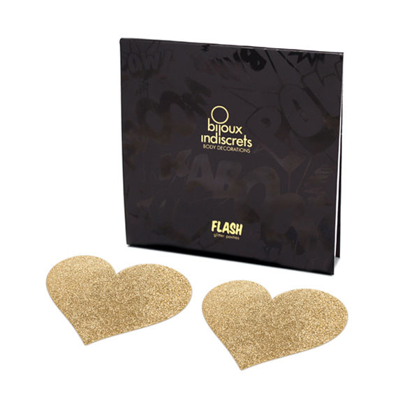 BIJOUX FLASH COLLECTION Indiscrets Cache-Metons Flash Coeur Dor? — vue détaillée