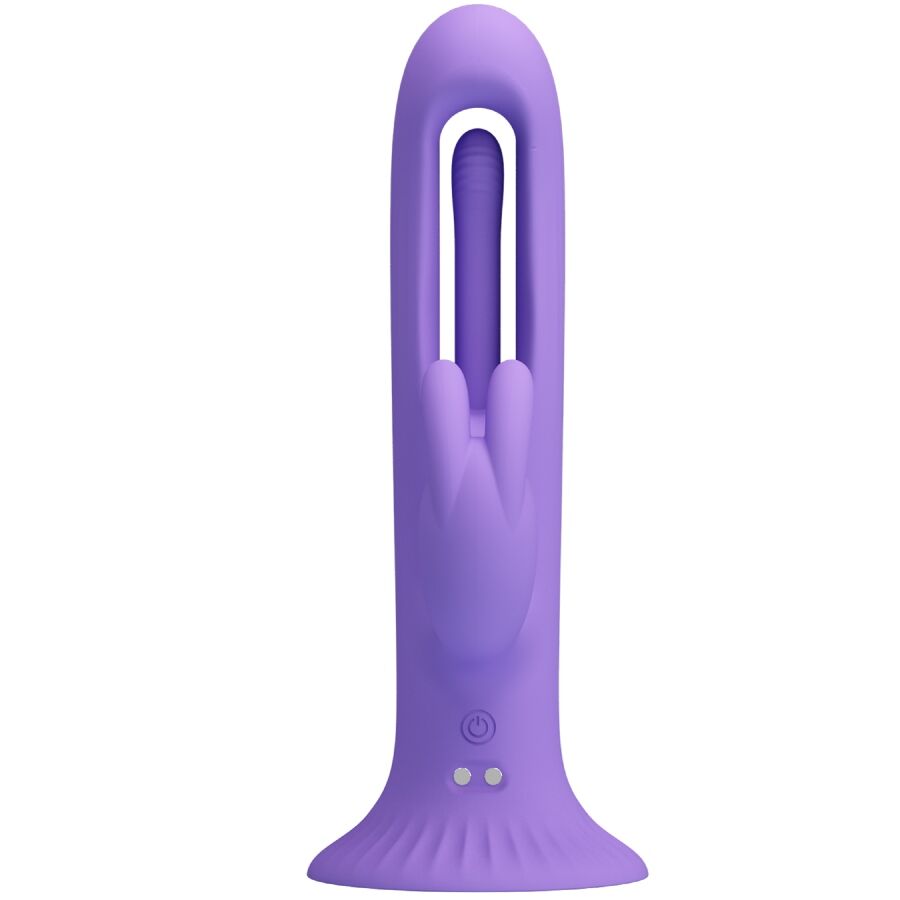PRETTY LOVE Vibrateur Lapin Killmoulis 12 Modes Vibration Violet — vue détaillée