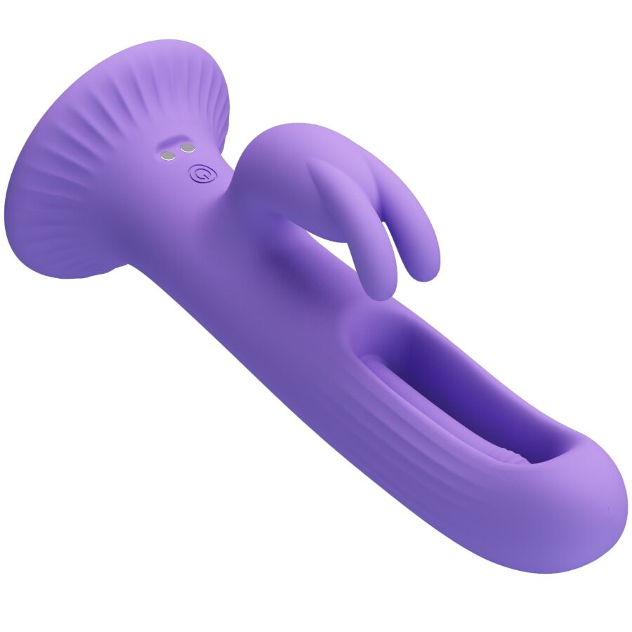 PRETTY LOVE Vibrateur Lapin Killmoulis 12 Modes Vibration Violet — vue arrière