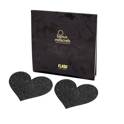 BIJOUX FLASH COLLECTION Indiscrets Flash Coeur Noir Coupes Tamelon - Aura Intime