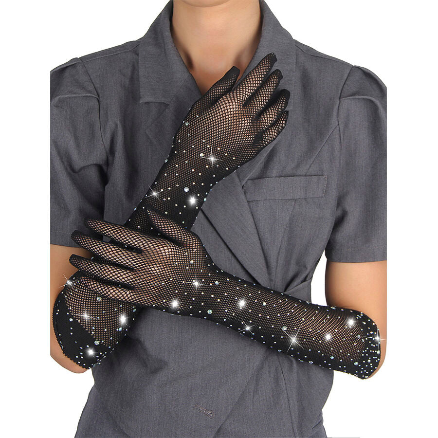 SUBBLIME ACCESORIES 957469Gants Shine Transparents Noirs S/M — vue détaillée