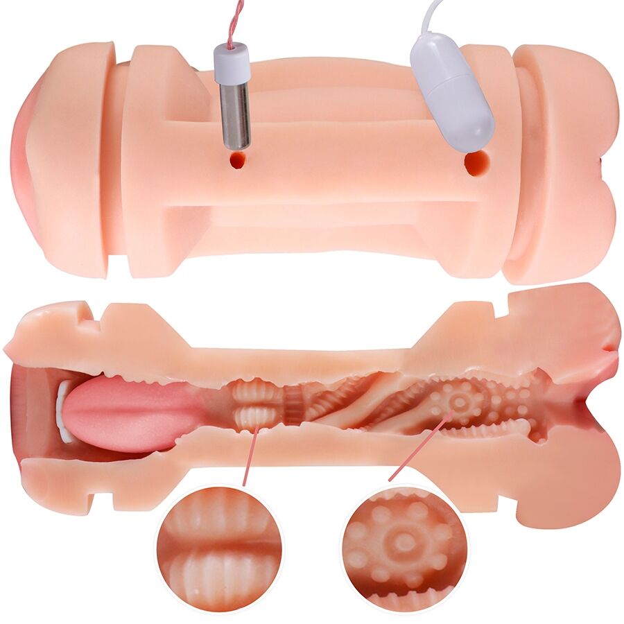 SHEQU Kay Double Masturbateur Double Vibration Bouche Vagin — vue alternative