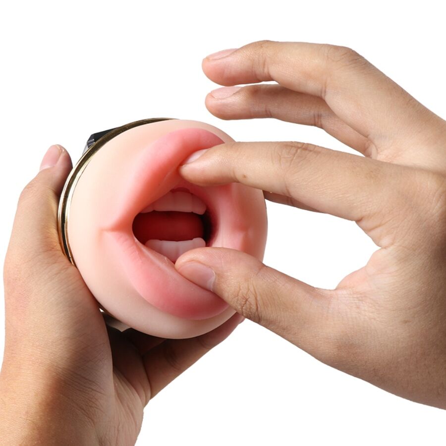 SHEQU Kay Double Masturbateur Double Vibration Bouche Vagin — vue arrière