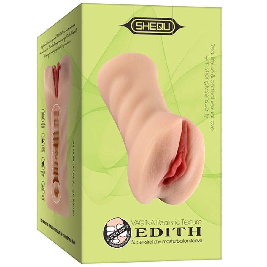 SHEQU Masturbateur Vagin Edith — accessoires inclus