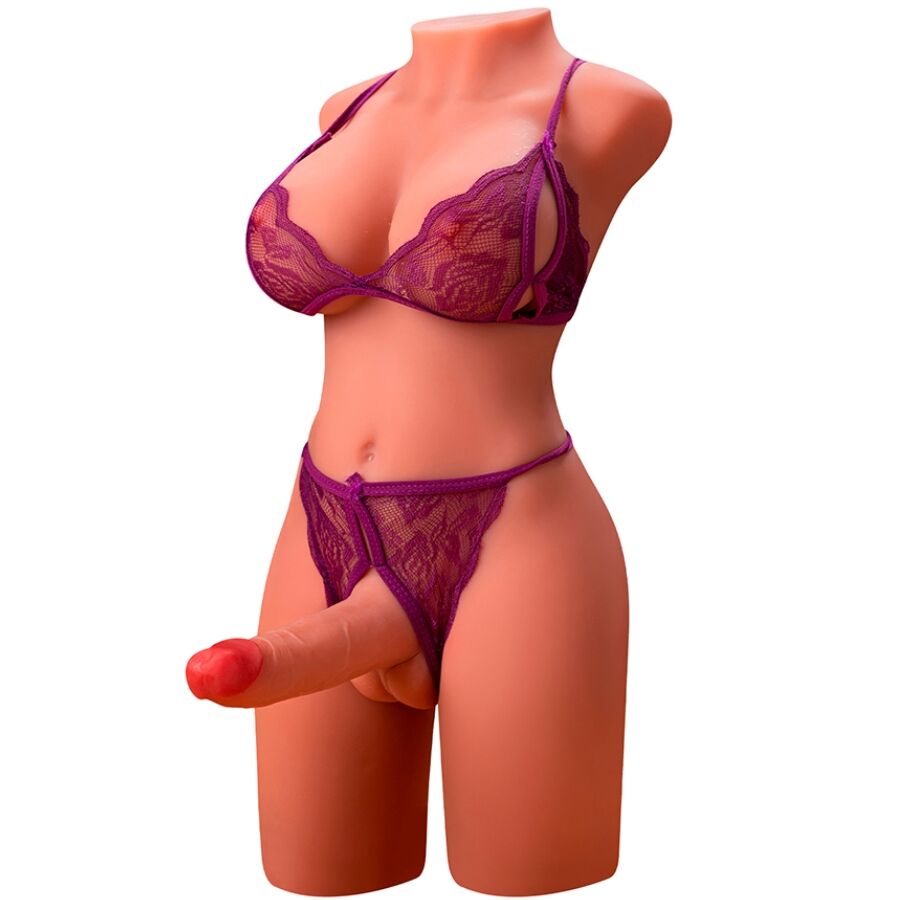 XISE MIAH LADY BOY TORSE FÉMININ GODEMICHET VIBRANT À POUSSER ... — vue arrière