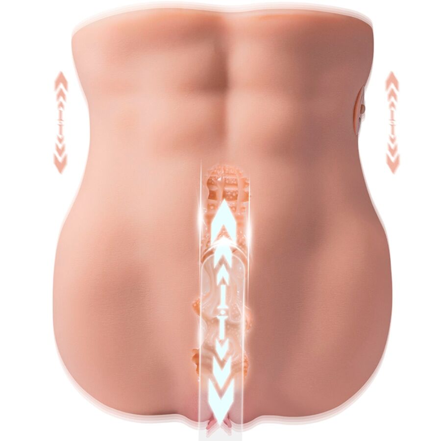 XISE LYDIA MASTURBATEUR VAGINAL FÉMININ MOUVEMENT POUSSÉE 25 CM — vue arrière