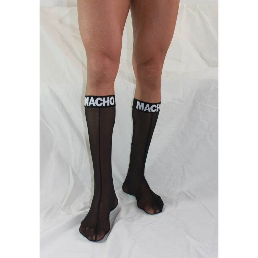 MACHO UNDERWEAR Chaussettes Fines Taille Unique Noires — vue arrière