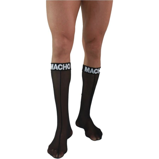 MACHO UNDERWEAR Chaussettes Fines Taille Unique Noires - Aura Intime