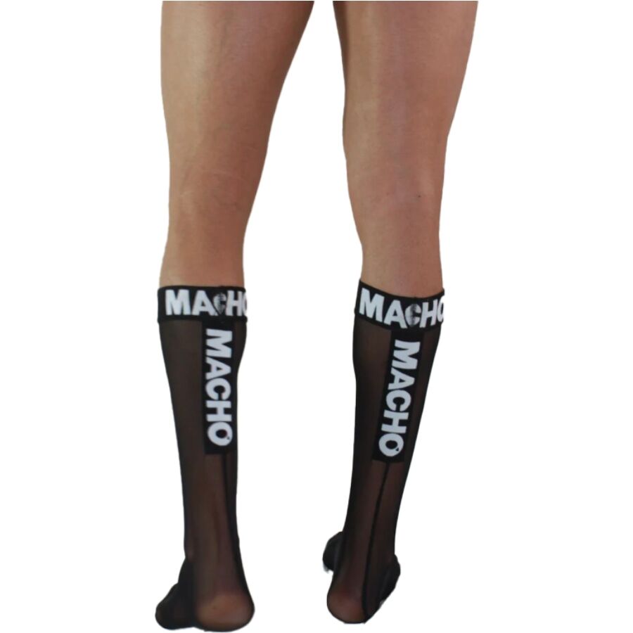 MACHO UNDERWEAR Chaussettes Fines Taille Unique Noires — vue détaillée
