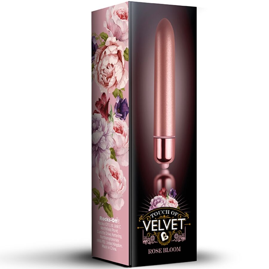 ROCKS-OFF Balle Vibrante Touch Of Velvet Rose Bloom 10 Vitesses - Aura Intime