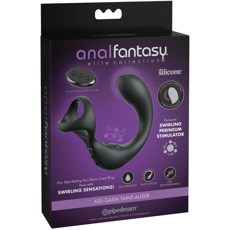 ANAL FANTASY ELITE COLLECTION Masseur Anal Vibrant Télécommande — accessoires inclus