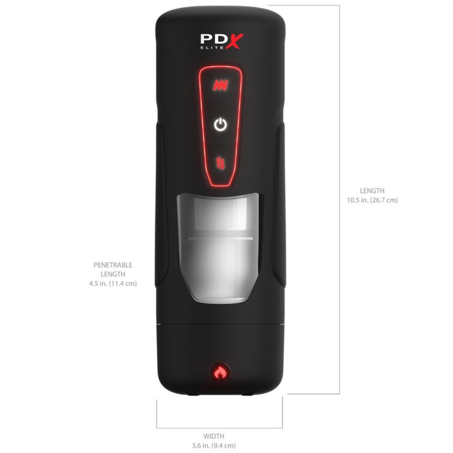 PDX ELITE Masturbateur Automatique Milk Me Hotter Vibration À Effet... — vue arrière