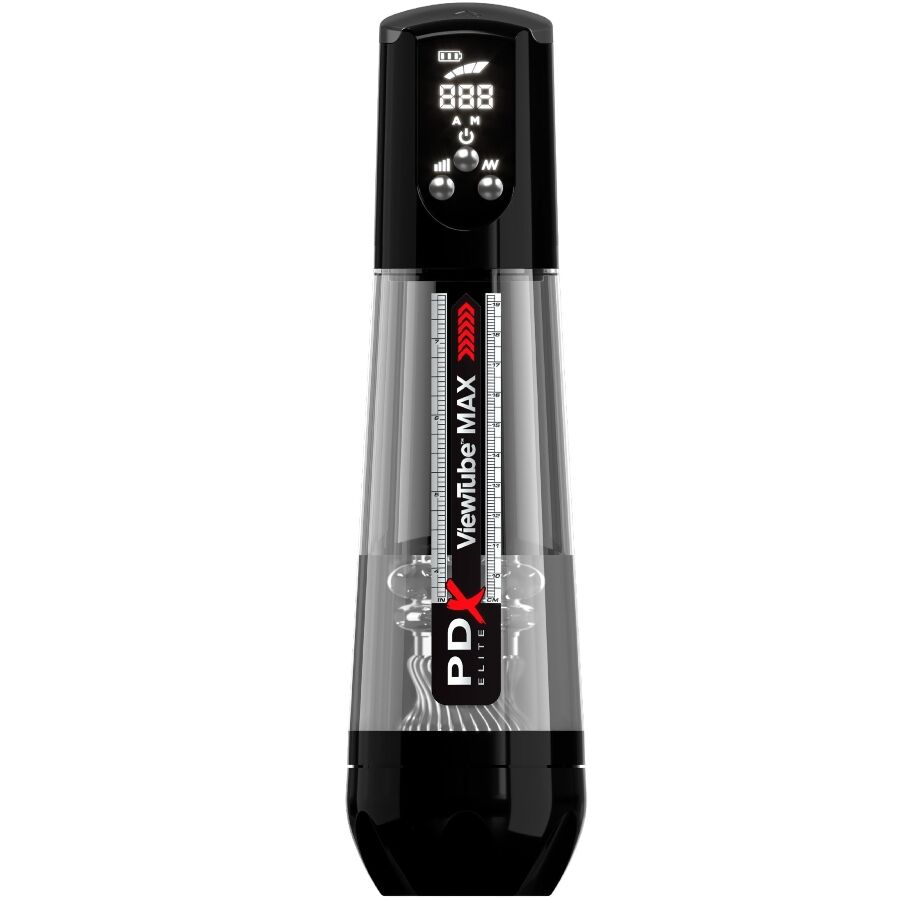 PDX ELITE Viewtube Max View Masturbateur Automatique Aspiration Tra... - Aura Intime