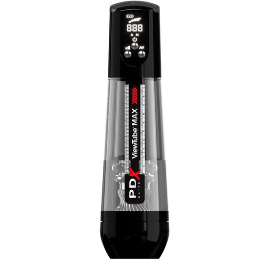 PDX ELITE Viewtube Max View Masturbateur Automatique Aspiration Tra... - Aura Intime