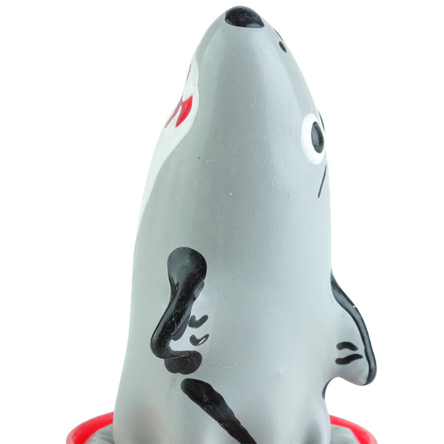 CONDOMERIE Préservatifs Fantaisie Peints À Main Modèle Requin 1 — vue arrière