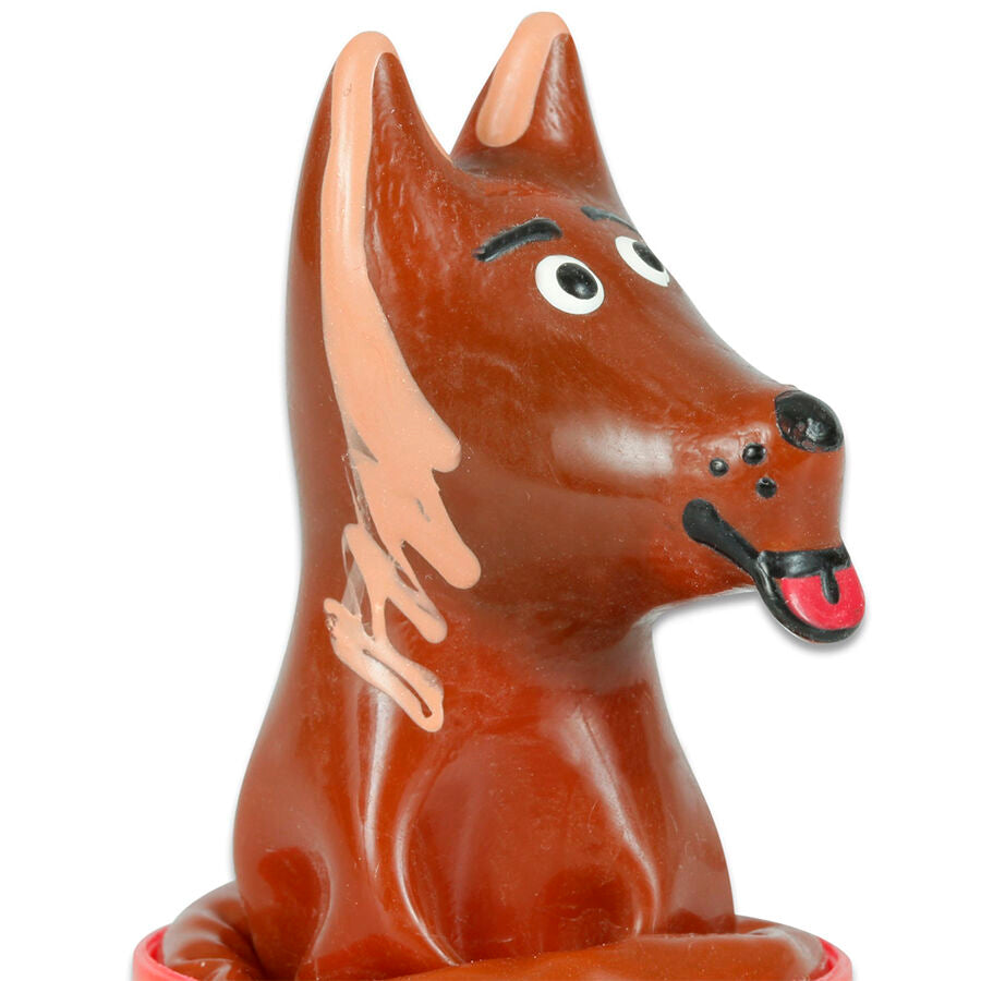 CONDOMERIE Préservatifs Fantaisie Peints À Main Forme Chien — vue détaillée