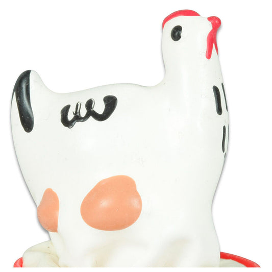 CONDOMERIE Préservatifs Fantaisie Peints À Main Poulet Blanc - Aura Intime