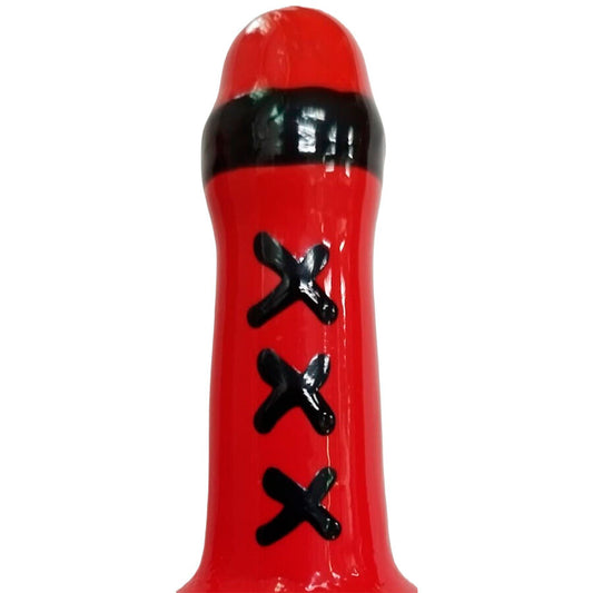 CONDOMERIE Préservatifs Fantaisie Peints À Main Amsterdam Rouge - Aura Intime