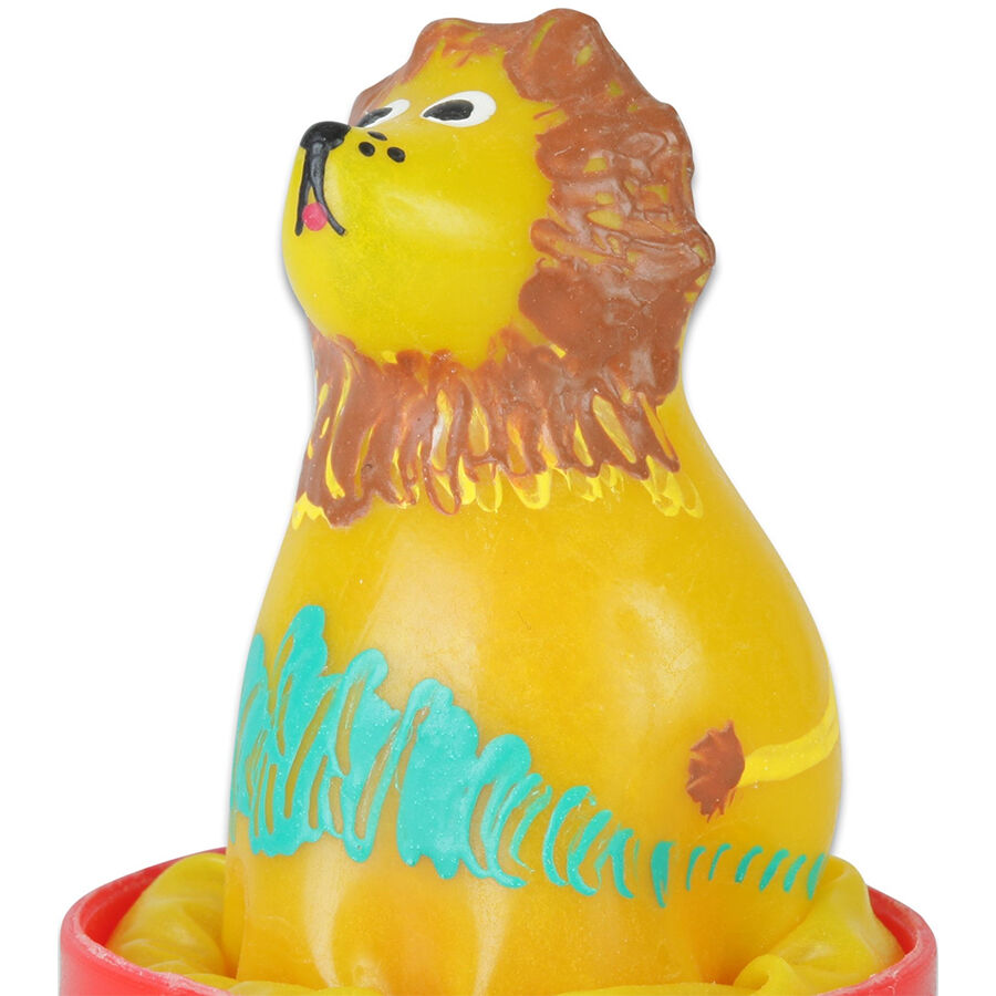CONDOMERIE Préservatifs Fantaisie Peints À Main Lion Assis - Aura Intime