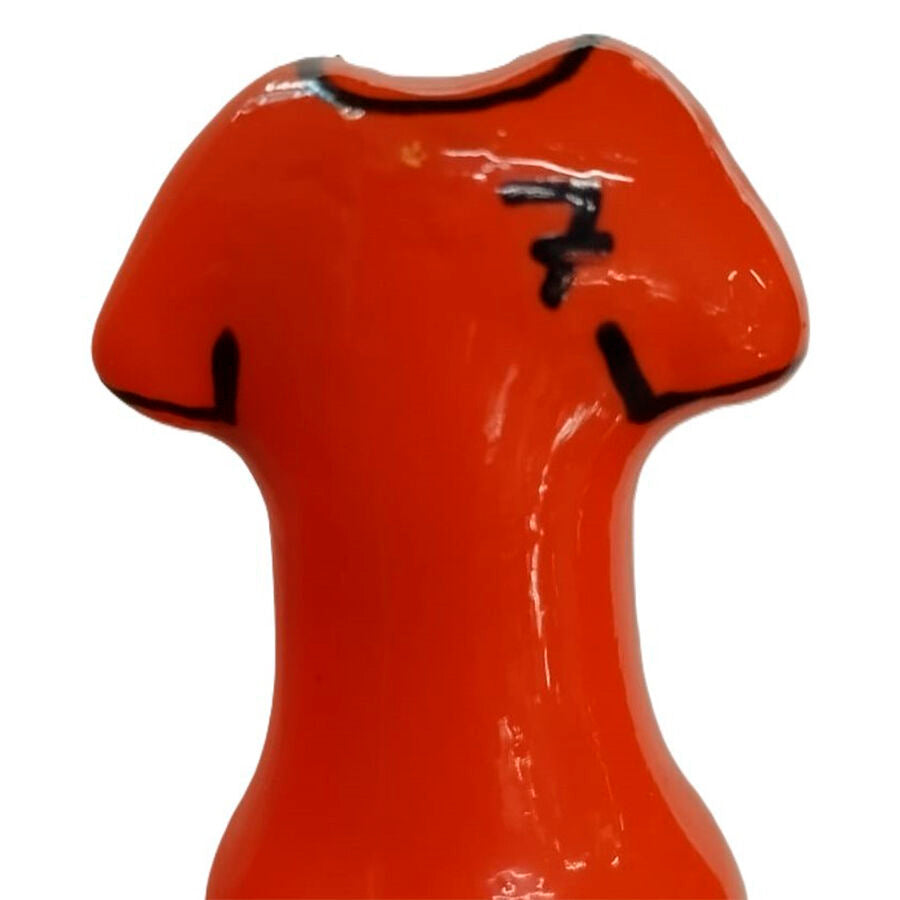 CONDOMERIE Préservatifs Fantaisie Peints À Main T-Shirt Orange - Aura Intime