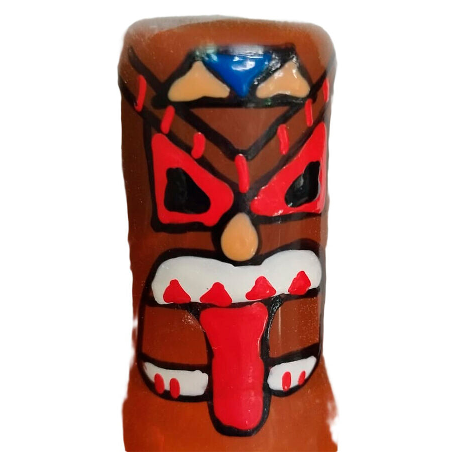 CONDOMERIE Préservatifs Fantaisie Peints À Main Tiki Totem-01 - Aura Intime