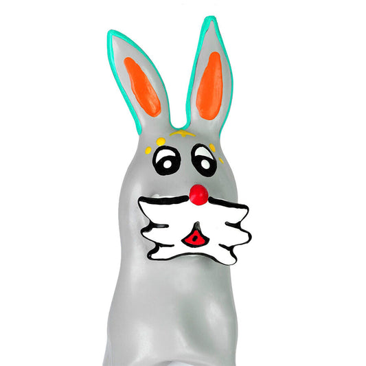 CONDOMERIE Préservatifs Fantaisie Peints À Main Forme Lapin Xl - Aura Intime