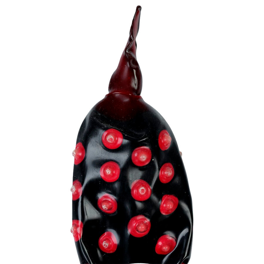 CONDOMERIE Préservatifs Fantaisie Peints À Main Noir Fakir Xl - Aura Intime