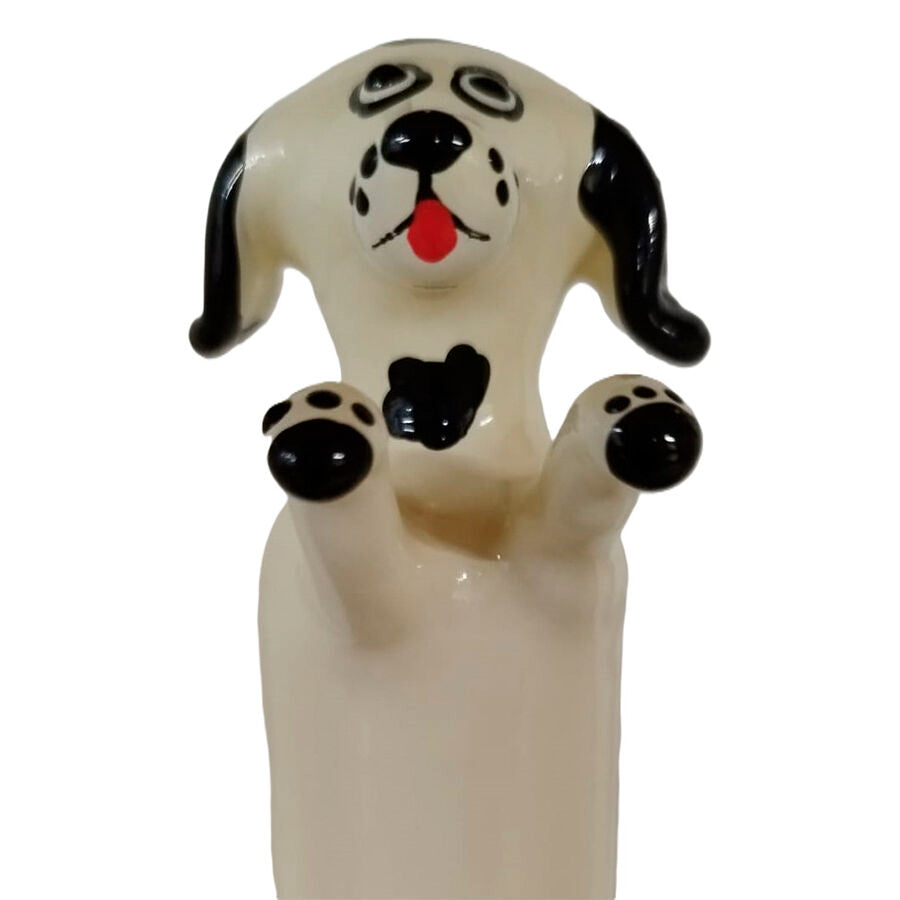 CONDOMERIE Préservatifs Fantaisie Peints À Main Happy White Dog Xl - Aura Intime