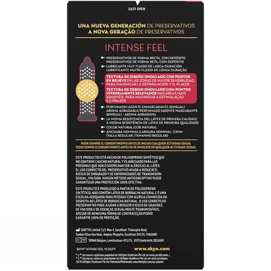 SKYN Préservatif Texturé À Sensation Intense Design Ondulé 10 ... — vue détaillée
