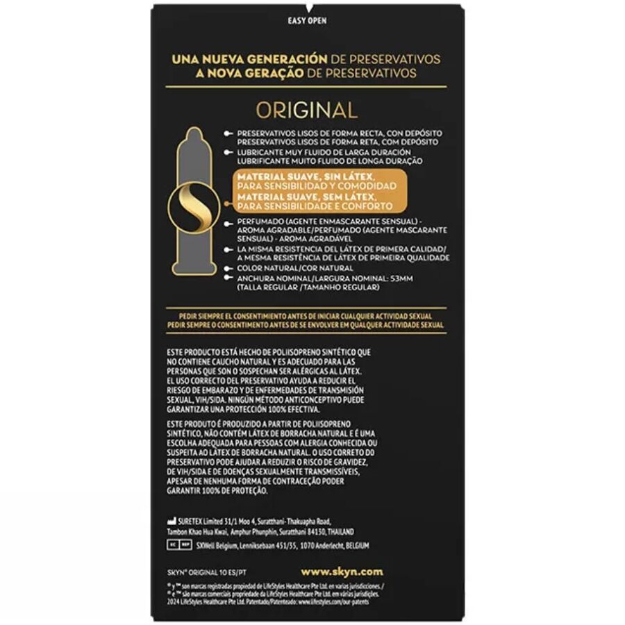 SKYN Préservatif Original Sensation Naturelle 10 Unités — vue détaillée