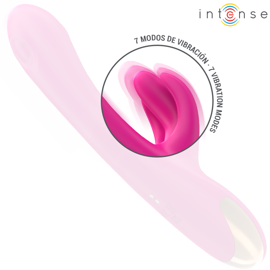 INTENSE HIGH TECH Britney Vibrateur Lapin Multifonction 23 Cm Rose — vue arrière