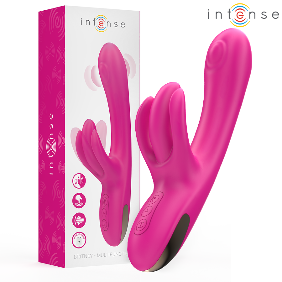 INTENSE HIGH TECH Britney Vibrateur Lapin Multifonction 23 Cm Rose - Aura Intime