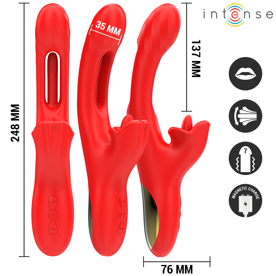 INTENSE HIGH TECH Jessica Vibrateur Multifonction Stimulation Clitoris 24,8... — vue détaillée