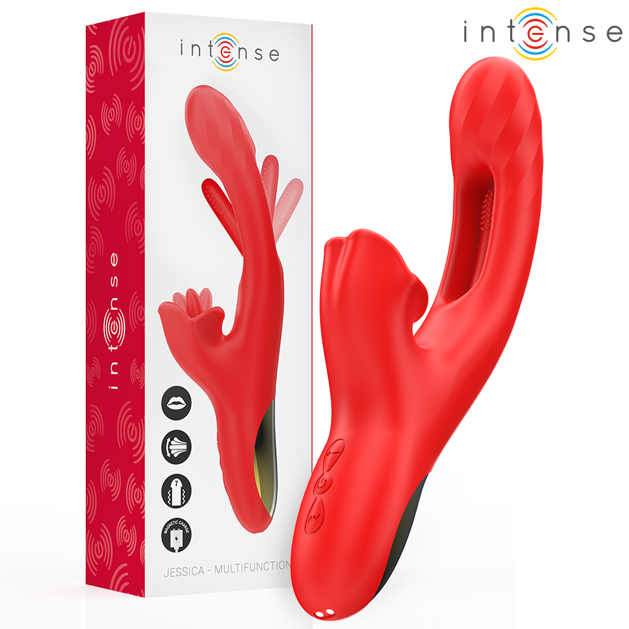INTENSE HIGH TECH Jessica Vibrateur Multifonction Stimulation Clitoris 24,8... - Aura Intime