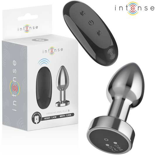 INTENSE ANAL TOYS PLUG ANAL 10 VIBRATIONS MÉTAL TÉLÉCOMMANDE S - Aura Intime