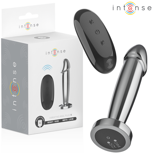 INTENSE ANAL TOYS PLUG ANAL 10 VIBRATIONS GODE MÉTALLIQUE TÉLÉCOMMANDE S - Aura Intime