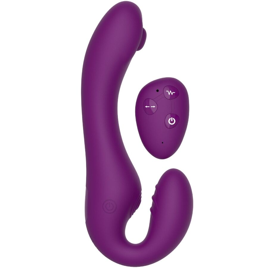 XOCOON Vibrateur Sans Strapless 2 1 Télécommande Violet - Aura Intime