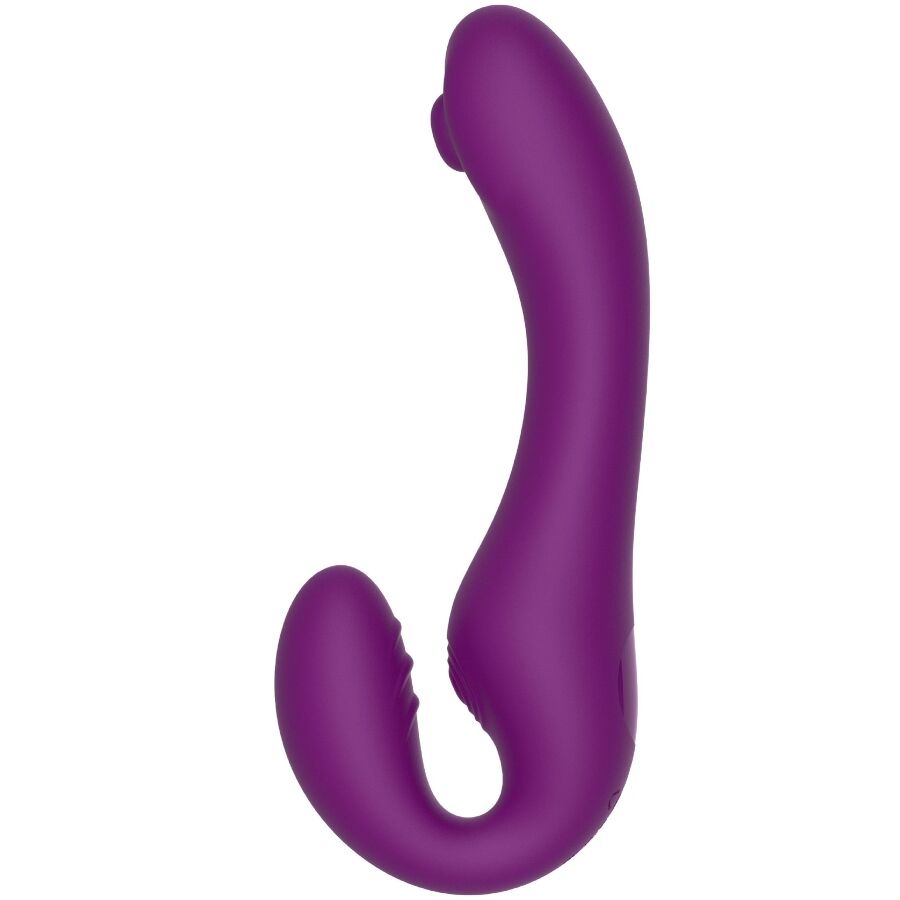XOCOON Vibrateur Sans Strapless 2 1 Télécommande Violet — accessoires inclus